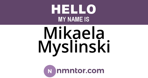 Mikaela Myslinski