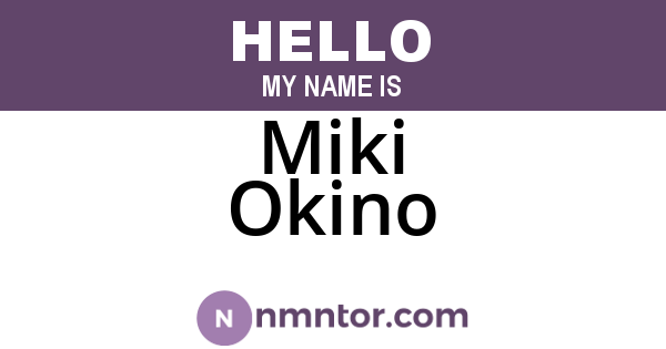Miki Okino