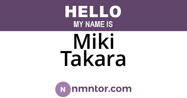 Miki Takara