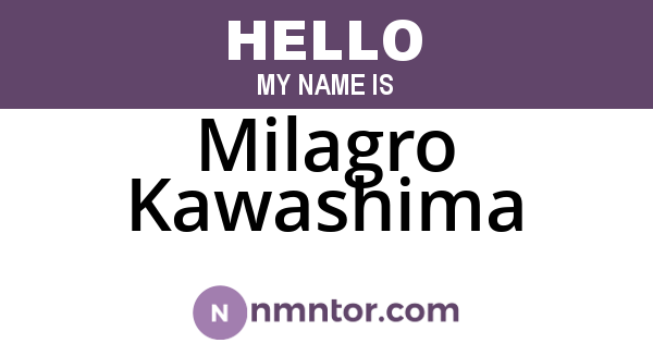 Milagro Kawashima