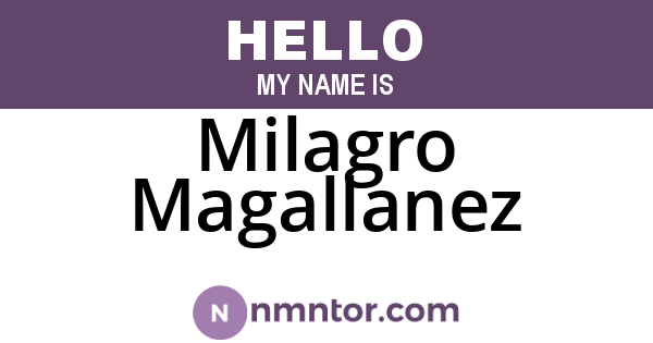 Milagro Magallanez