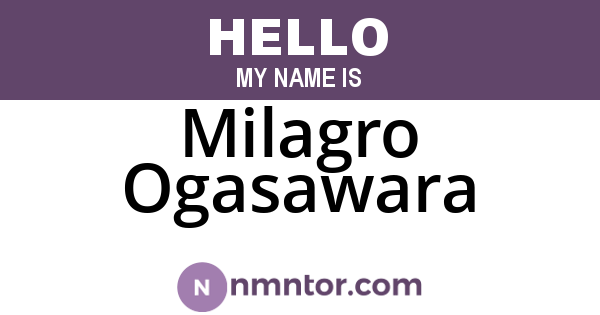 Milagro Ogasawara