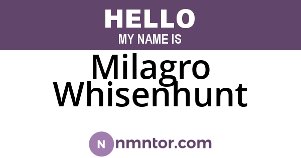 Milagro Whisenhunt