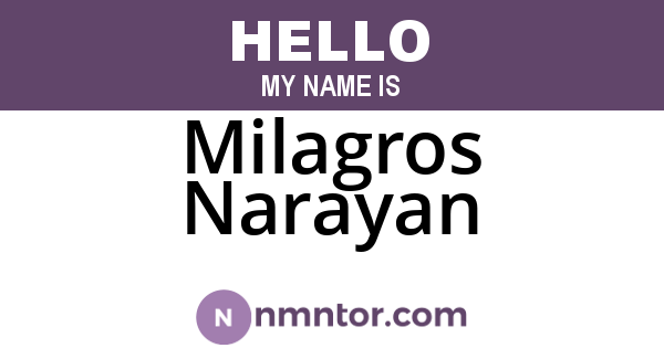 Milagros Narayan