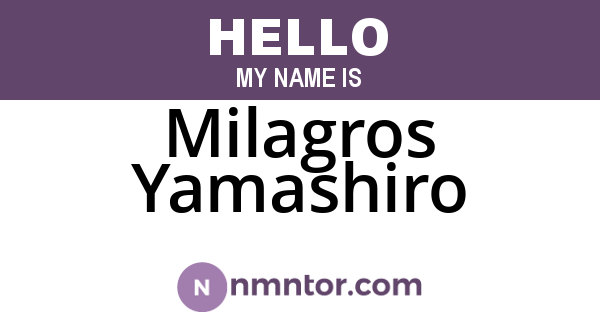 Milagros Yamashiro