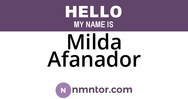 Milda Afanador