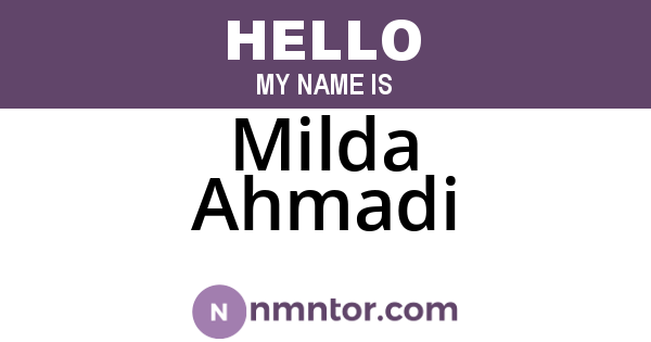 Milda Ahmadi