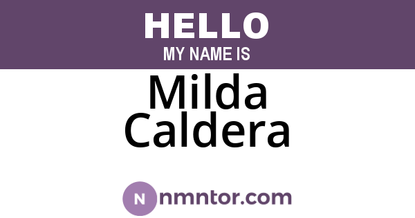 Milda Caldera