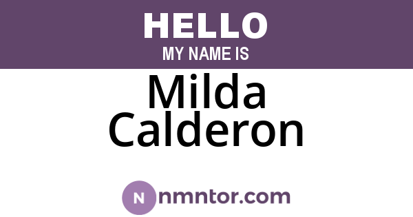 Milda Calderon