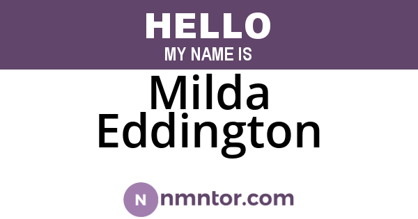 Milda Eddington