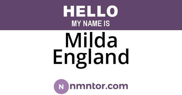 Milda England