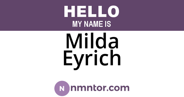 Milda Eyrich