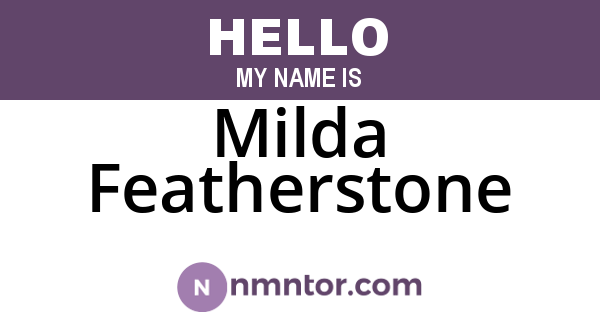 Milda Featherstone