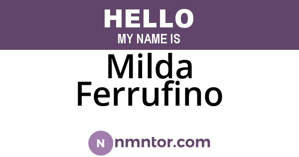Milda Ferrufino