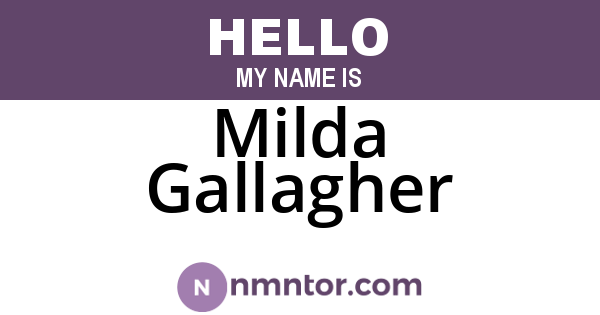 Milda Gallagher