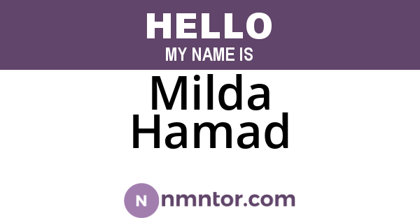 Milda Hamad