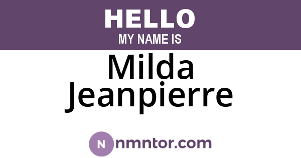 Milda Jeanpierre