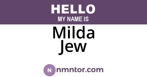 Milda Jew