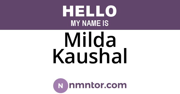 Milda Kaushal