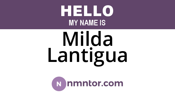 Milda Lantigua