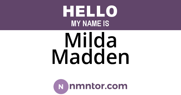 Milda Madden
