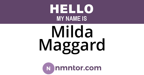 Milda Maggard