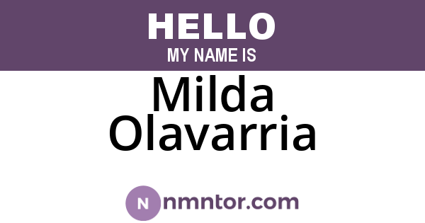 Milda Olavarria
