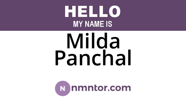 Milda Panchal
