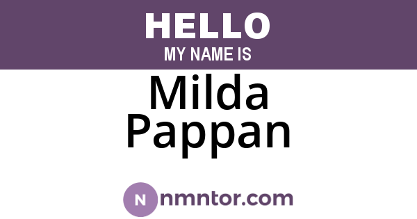 Milda Pappan