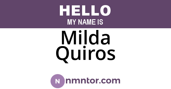 Milda Quiros