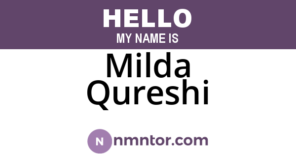 Milda Qureshi