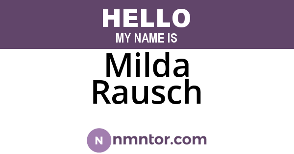 Milda Rausch