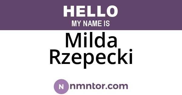Milda Rzepecki