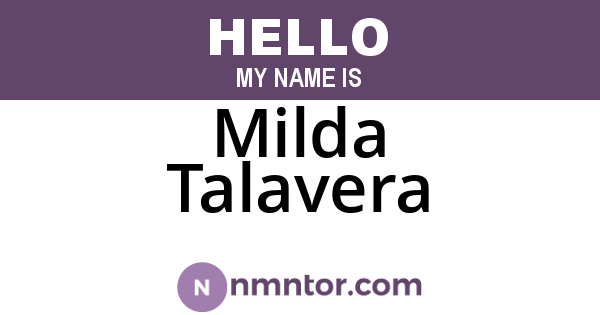 Milda Talavera