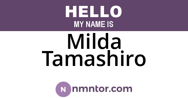 Milda Tamashiro