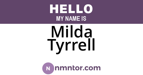 Milda Tyrrell