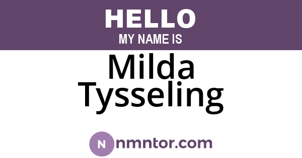Milda Tysseling