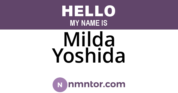 Milda Yoshida