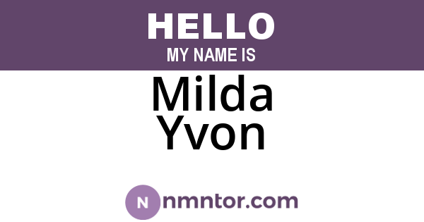 Milda Yvon