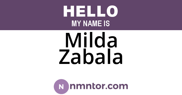 Milda Zabala