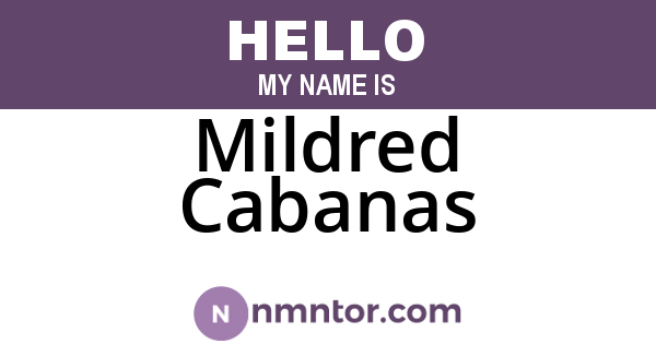 Mildred Cabanas