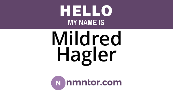 Mildred Hagler
