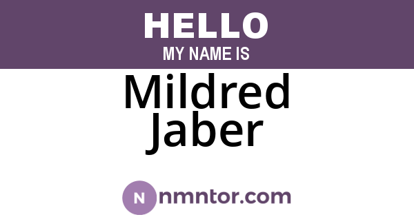 Mildred Jaber