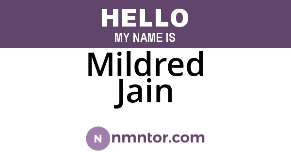 Mildred Jain