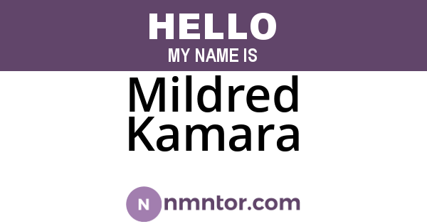 Mildred Kamara