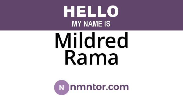 Mildred Rama