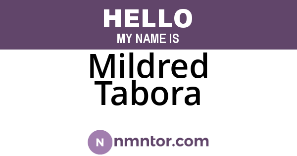 Mildred Tabora