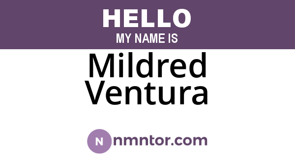 Mildred Ventura