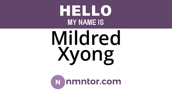 Mildred Xyong
