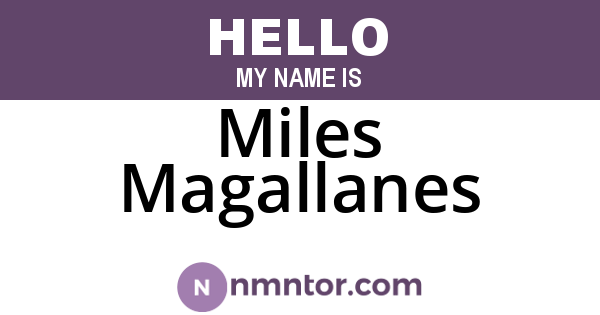 Miles Magallanes